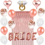 Bachelor Girl Party Decoration Set Rose Gold Bridal Party Decoration - Image 2