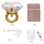 Bachelor Girl Party Decoration Set Rose Gold Bridal Party Decoration - Image 3