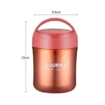 GOURMET Stainless Steel Insulation Cup Double-Sealed Insulation Soup Cup - Image 2