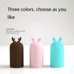 Elk Silicone Hot Water Bottle Hand Warmer Microwave Heating Warm Belly Water Injection Bag with Paper package - Image 2