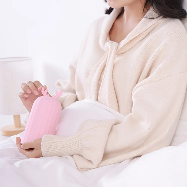 TBD0543668901_B6.webp Elk Silicone Hot Water Bottle Hand Warmer Microwave Heating Warm Belly Water Injection Bag with Paper package - Image 7