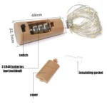 10 PCS LED Wine Bottle Cork Copper Wire String Light IP44 Waterproof Holiday Decoration Lamp - Image 3