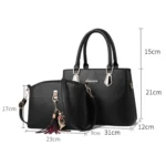 2 in 1 Women Casual Fashion Messenger Handbags Large Capacity Bag - Image 6