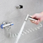 Stainless Steel One-In-Two-Out Multi-Function Three-Way Valve Faucet - Image 8