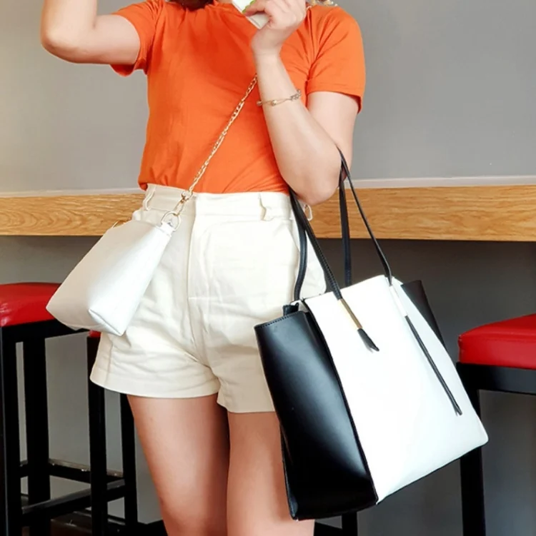 TBD0544057801A_1.webp 4 in 1 Fashionable Simple Suit Bag Messenger Large Capacity Handbag - Image 9