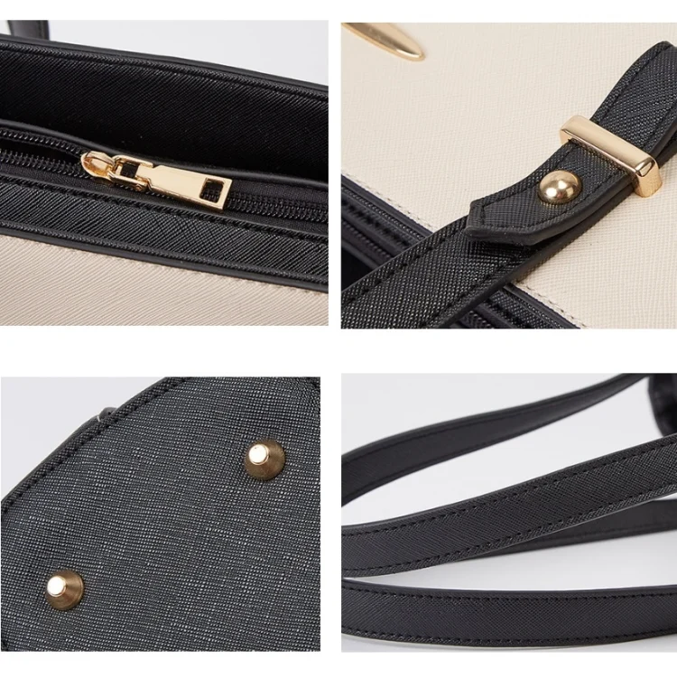 TBD0544057901_B5.webp 3 in 1 Fashion Simple Lady Diagonal Large Capacity Handbag Letter Bag - Image 6
