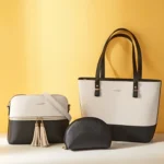 3 in 1 Fashion Simple Lady Diagonal Large Capacity Handbag Letter Bag - Image 8