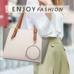 3 in 1 Fashion Simple Lady Diagonal Large Capacity Handbag - Image 8