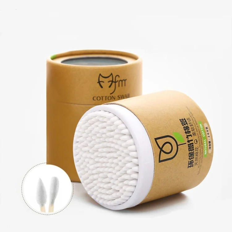 TBD054422301C_4.webp 200PCS/Box  Bamboo Cotton Swab Wood Sticks Soft Cotton Pad - Image 5
