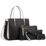 4 In 1 Fashion Color-Block Messenger Handbag Large-Capacity Bag