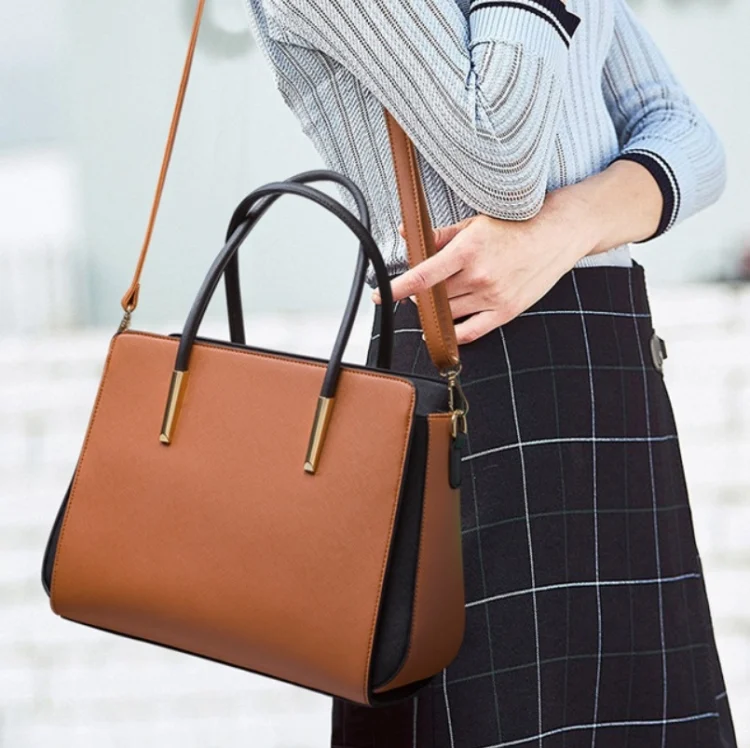 TBD0544323701_B10.webp 4 In 1 Fashion Color-Block Messenger Handbag Large-Capacity Bag - Image 11