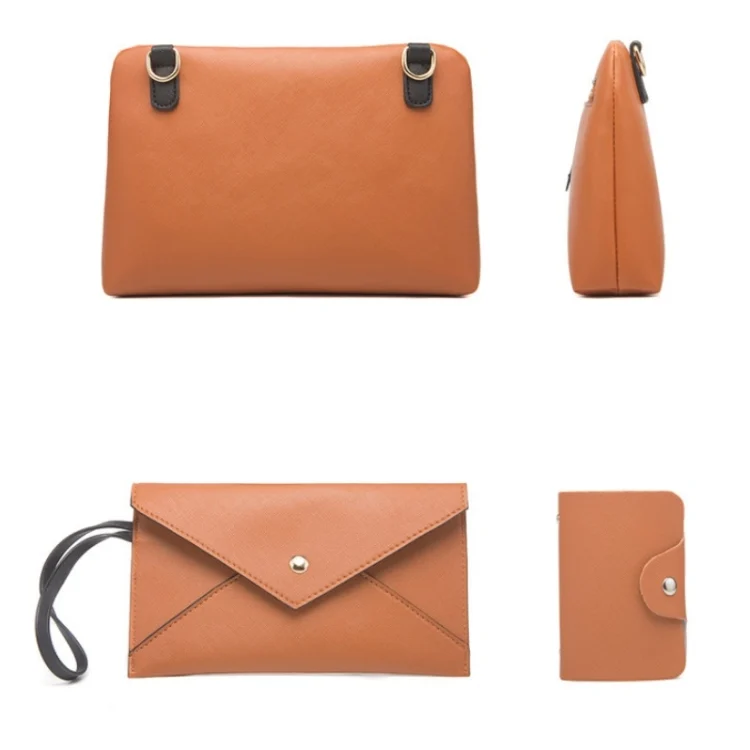 TBD0544323701_B4.webp 4 In 1 Fashion Color-Block Messenger Handbag Large-Capacity Bag - Image 5