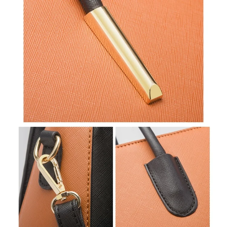 TBD0544323701_B7.webp 4 In 1 Fashion Color-Block Messenger Handbag Large-Capacity Bag - Image 8