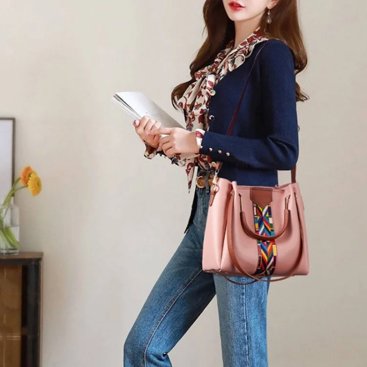 TBD0544325201_B7.webp 4 in 1 All-Match Messenger Handbag Ladies Fashion Large-Capacity Bag - Image 8