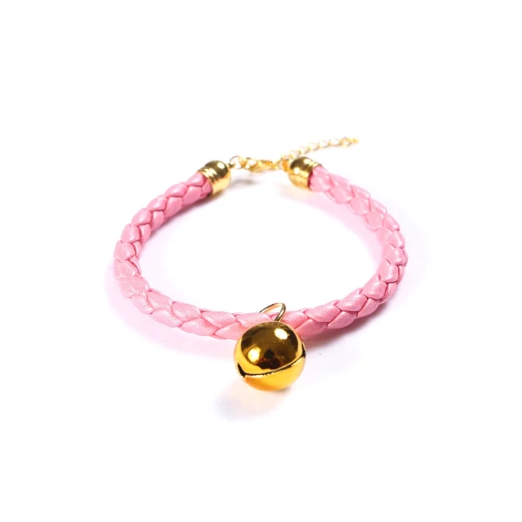 TBD0544330201A_1.webp Prepared PU Leather Adjustable Pet Bell Collar Cat Dog Rabbit Simple Collar Necklace - Image 7