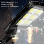 10W Solar Power Human Body Induction + Light Control Street Light Multi-Function Remote Control Outdoor Lighting - Image 4