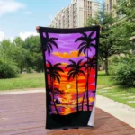 Extra Long Bath Towel Hawaiian Island Style Cotton Beach Cushion Towel 180x105 Cm - Image 7