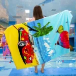 Extra Long Bath Towel Hawaiian Island Style Cotton Beach Cushion Towel 180x105 Cm - Image 6