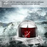 1 Pair Stainless Steel LED Navigation Light Red Green Sailing Signal Light for Marine Boat Yacht Warning Light, DC 12V - Image 6