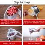 10 PCS Reusable Juice Bag Fruit Juicer Accessories - Image 4