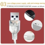 LED Halloween Light String Masquerade Party Decoration Lamp - Image 4