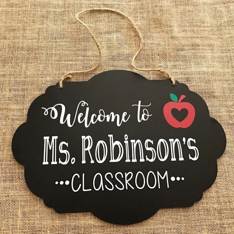 TBD0545188201_B3.webp Double-Sided Lanyard Wooden Small Blackboard Home Decoration Message Simple Listing - Image 4