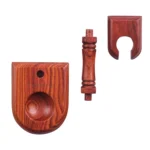 Solid Wood Pipe Rack Seat Single Pipe Pipe Display Stand Retro Removable Red Sandalwood Pipe Rack Holder - Image 5