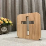 Cross Pine Craft Table Lamp Wooden LED Night Light - Image 2