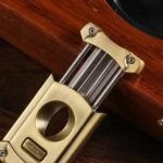 JIFENG 3 In 1 V Cigar Scissors Cigar Holder Cigar Cutter With Cigar Puncher - Image 3