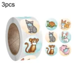 3 PCS Reward Stickers Children Toys Stationery Decoration Label