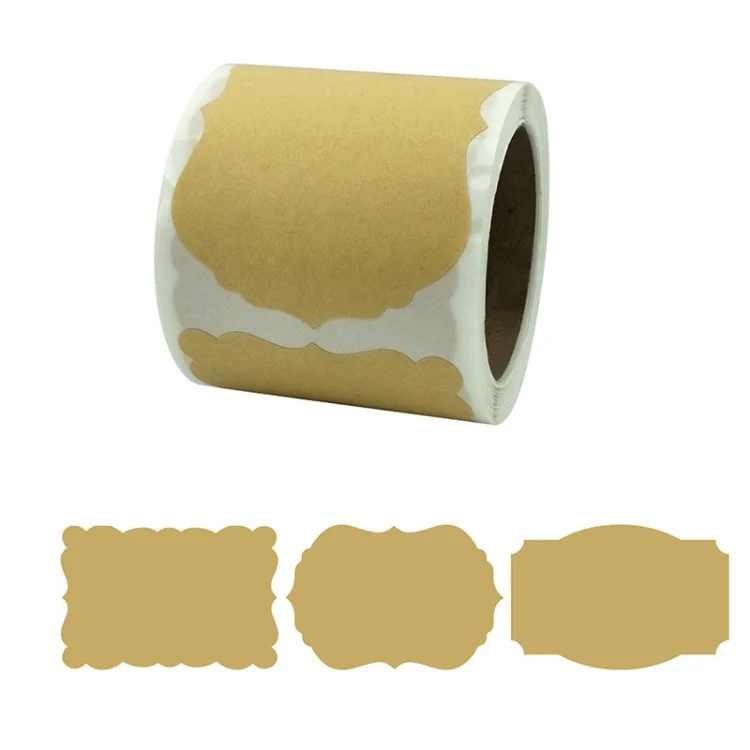 3 PCS Natural Kraft Paper Christmas Label Gift Decoration Stickers