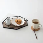 Hexagon Storage Tray Entrance Key Tray Jewelry Display Tray - Image 4