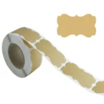 3 PCS Natural Brown Kraft Paper Gift Decoration Label Sticker