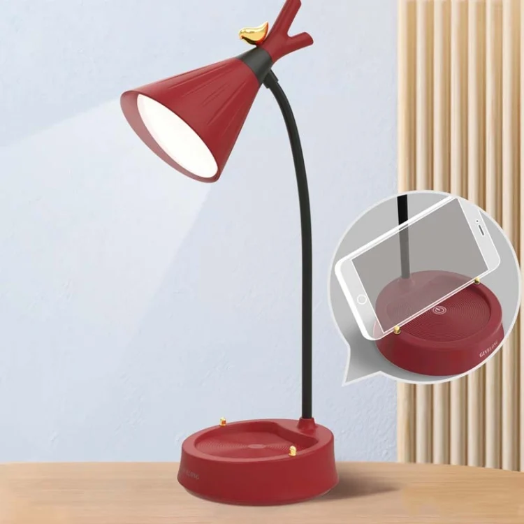 TBD0545456901A.webp GIVELONG Forest Bird LED Touch Usb Table Lamp With Mobile Phone Holder Bedroom Bedside Night Light - Image 1