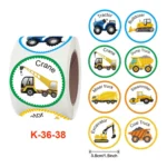 2 PCS Roll Children Reward Sticker Holiday Decoration Label - Image 4