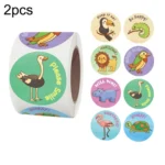 2 PCS Children Toy Reward Sticker Office Stationery Decoration Label Sealing Sticker, Size: 3.8 Cm / 1.5 Inch