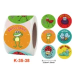 2 PCS Children Cartoon Reward Sticker Label - Image 3