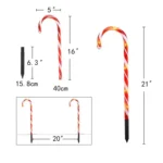 10 in 1 Christmas Cane Lights Holiday Indoor Garden Decoration Lights - Image 3
