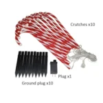 10 in 1 Christmas Cane Lights Holiday Indoor Garden Decoration Lights - Image 4