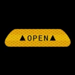 OPEN Reflective Tape Warning Mark Bicycle Accessories Car Door Stickers - Image 4