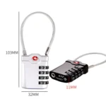 Zinc Alloy Red Dot Luggage Small Padlock Small Mini Code Lock - Image 6