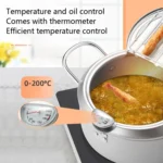 Fryer Pot Household Non-Stick Pan Temperature Control Mini Frying Pot - Image 3