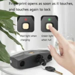 Smart Bluetooth Fingerprint U-Shaped Glass Door Lock Anti-Shear Anti-Theft Lock Extended Outdoor Waterproof U-Shaped Lock - Image 4