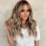 Female Mid-point Gradual Long Curly Hair Wig Chemical Fiber Headgear - Image 2