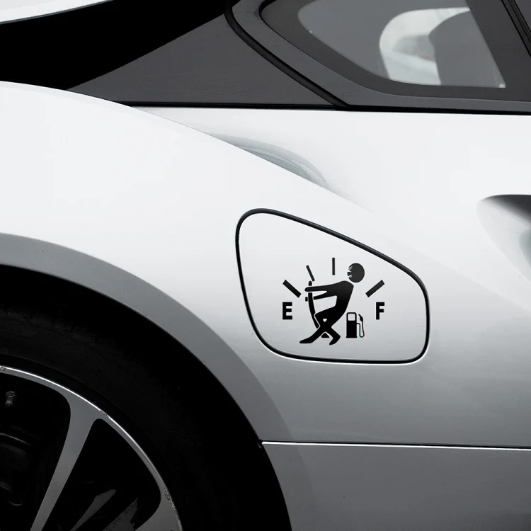 TBD054600001A_1.webp 10 Pcs Funny Car Sticker Pull Fuel Tank Pointer To Full Hellaflush Reflective Vinyl Car Sticker Decal - Image 2