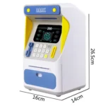 Simulation Face Recognition ATM Cash Deposit Box Simulation Password Automatic Rolling Money Safe Deposit Box - Image 3
