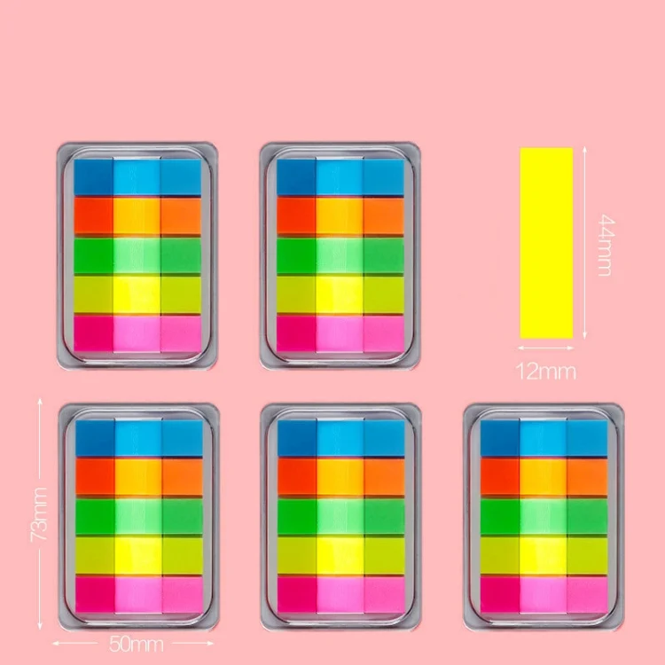 TBD0546273101_1.webp 5pcs Fluorescent Transparent Small Sticker Note Indicator Label Index Sticker - Image 8
