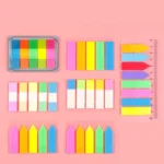 5pcs Fluorescent Transparent Small Sticker Note Indicator Label Index Sticker - Image 2