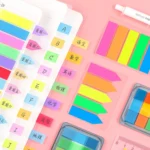 5pcs Fluorescent Transparent Small Sticker Note Indicator Label Index Sticker - Image 3