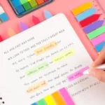 5pcs Fluorescent Transparent Small Sticker Note Indicator Label Index Sticker - Image 5